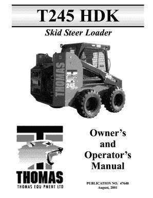 thomas 243 skid steer manual|thomas t245 hdk manual.